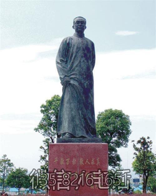 城市广场青铜铸造名人景观陶行知雕塑