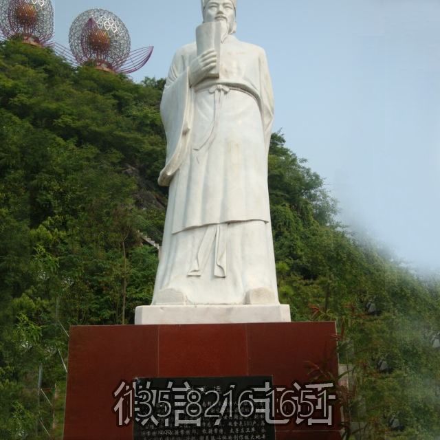 园林历史人物古代著名文学家山水诗人谢灵运石雕雕塑