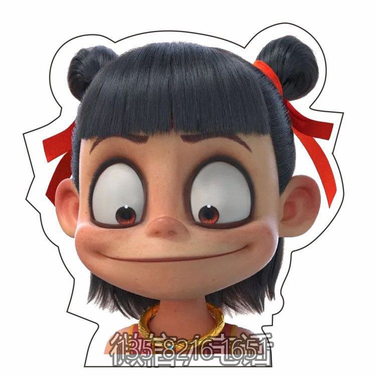 网红魔童降世哪吒雕塑，树脂玻璃钢卡通人物雕塑