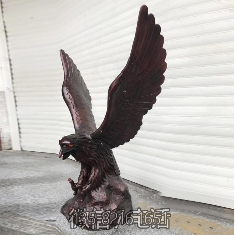 纯铜铸造老鹰雕塑摆件