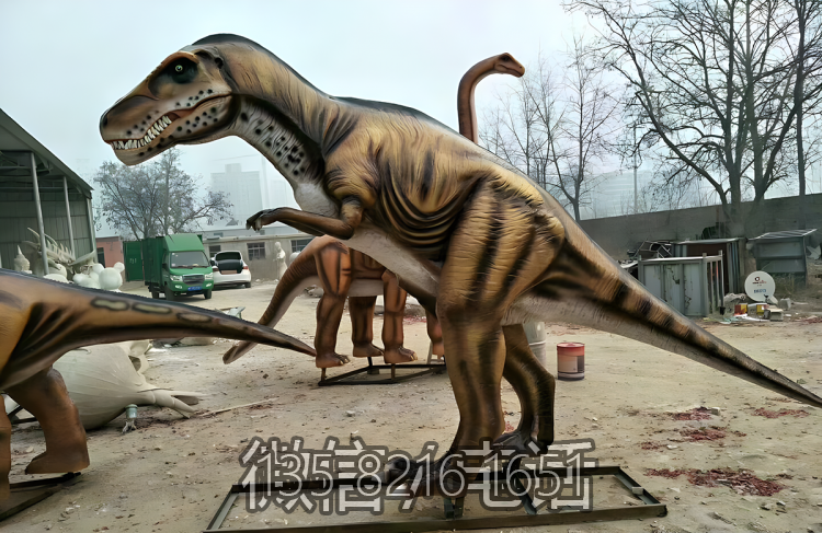 园林户外景观动物摆件玻璃钢仿真大型侏罗纪主题恐龙雕塑