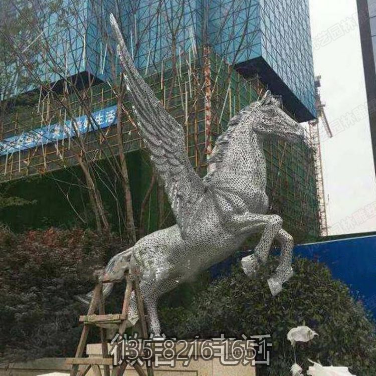 城市景观摆件不锈钢十二生肖创意镂空动物摆件马雕塑