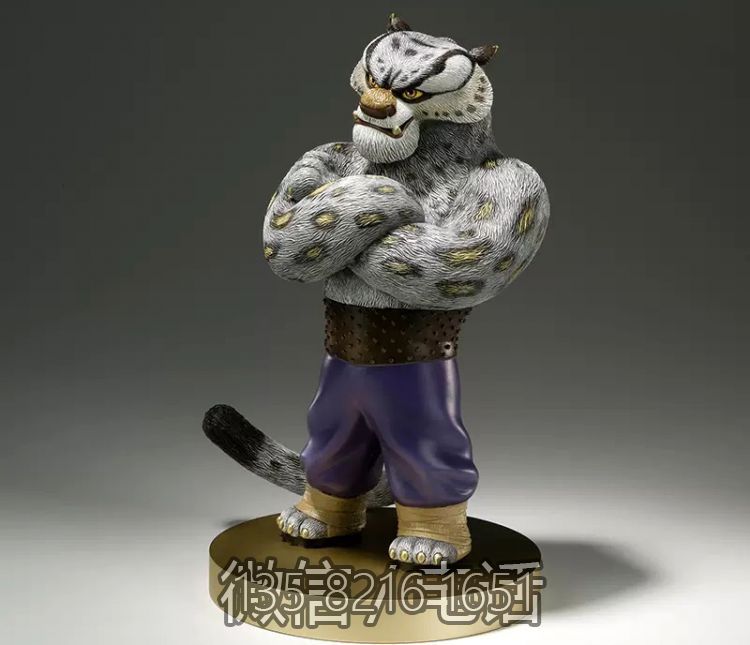玻璃钢仿真动物景观商场电影院动物景观小品摆件悍娇虎雕塑