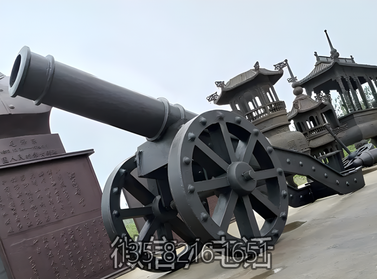 铸铜火炮雕塑