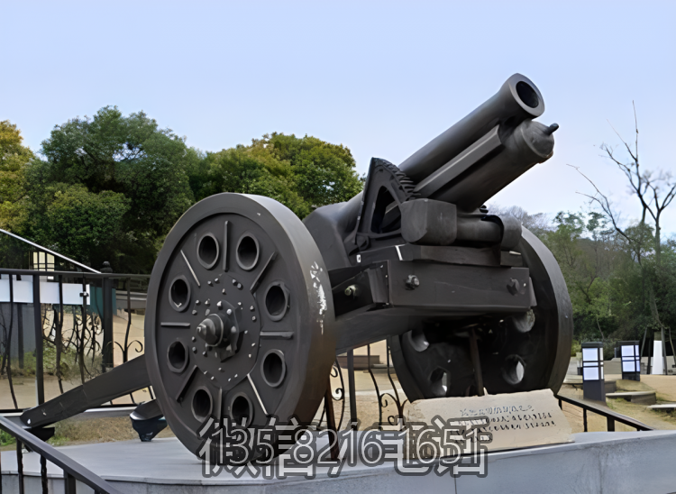 铸铜大炮雕塑