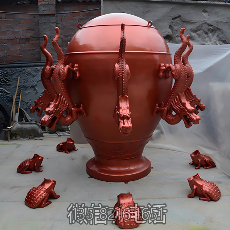 玻璃钢地动仪雕塑