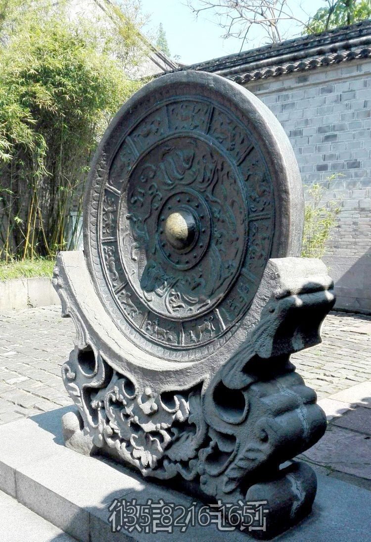 纯铜铸造铜镜雕塑