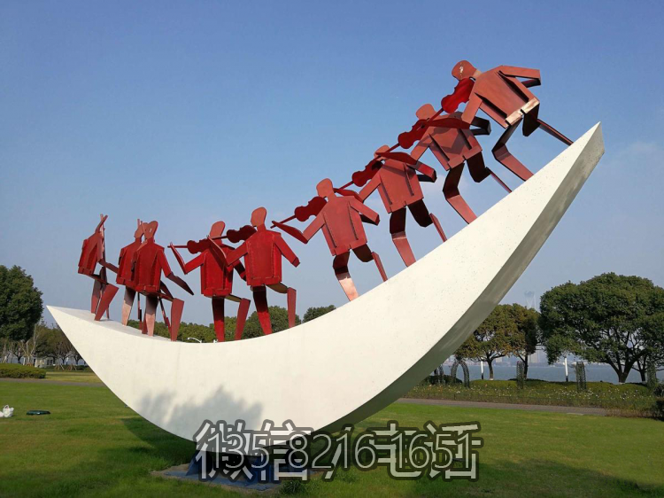 月光奏鸣曲不锈钢景观雕塑
