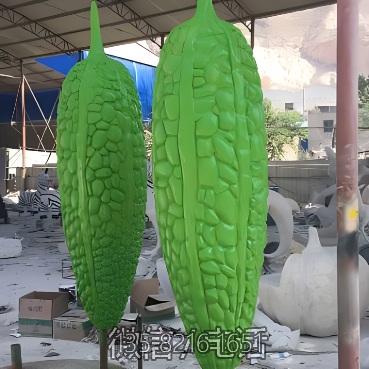玻璃钢仿真苦瓜雕塑