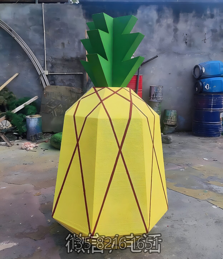 抽象玻璃钢菠萝造型雕塑
