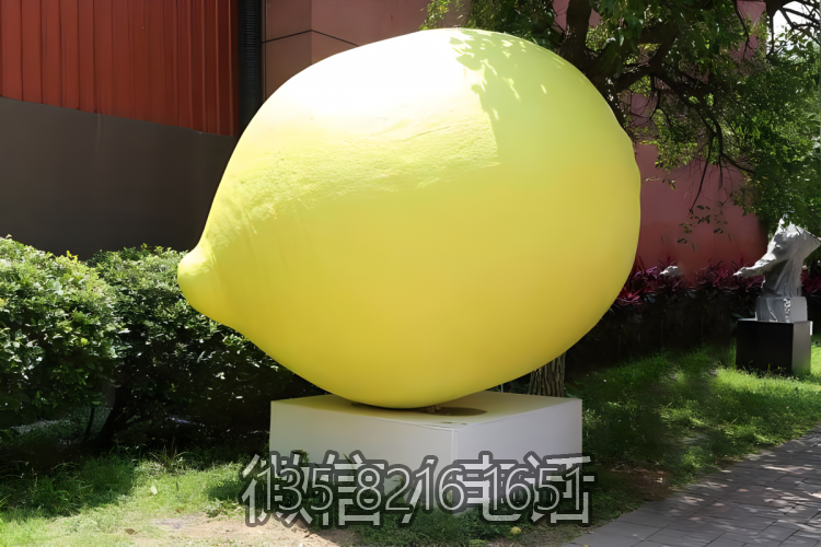 玻璃钢仿真柠檬雕塑