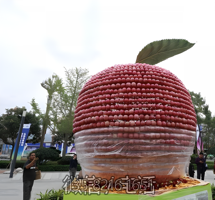 玻璃钢仿真苹果雕塑