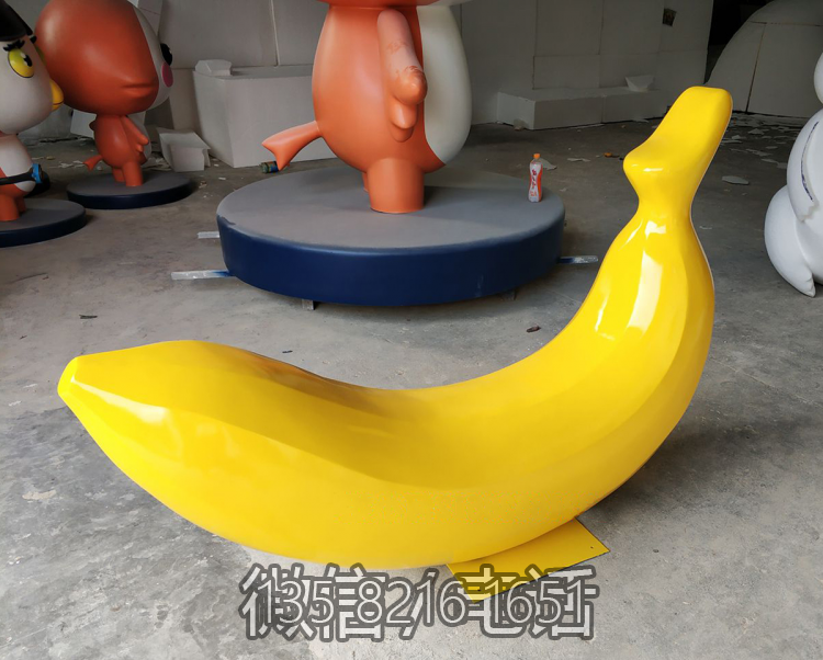 玻璃钢仿真香蕉雕塑