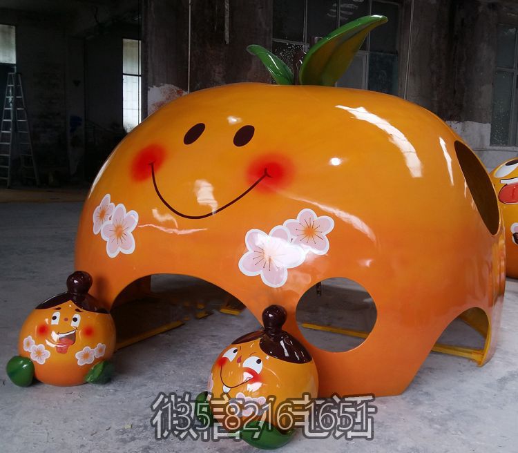 玻璃钢杏子雕塑
