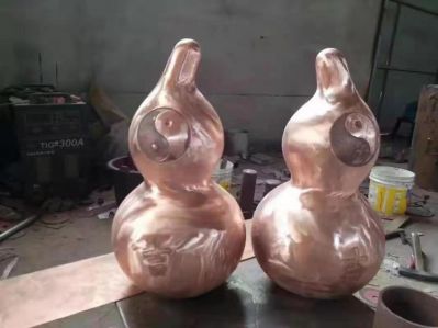 太极葫芦锻铜雕塑