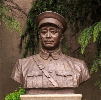 景观户外名人军事家十大元帅贺龙雕塑
