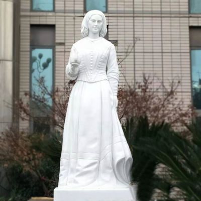 近代护理教育创始人汉白玉石雕医院医学院著名人物南丁格尔雕塑