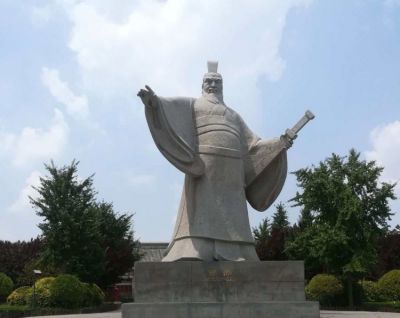 景区园林大理石石雕历史名人曹操雕塑
