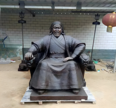 景区名人景观摆件内蒙古成吉思汗雕塑