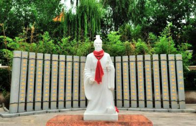 汉白玉石雕户外历史名人军事家人物景观孙武孙子雕塑