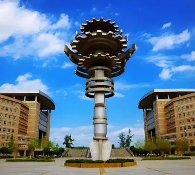 齿轮造型不锈钢景观雕塑