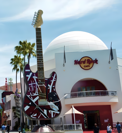 HardRock不锈钢吉他景观雕塑