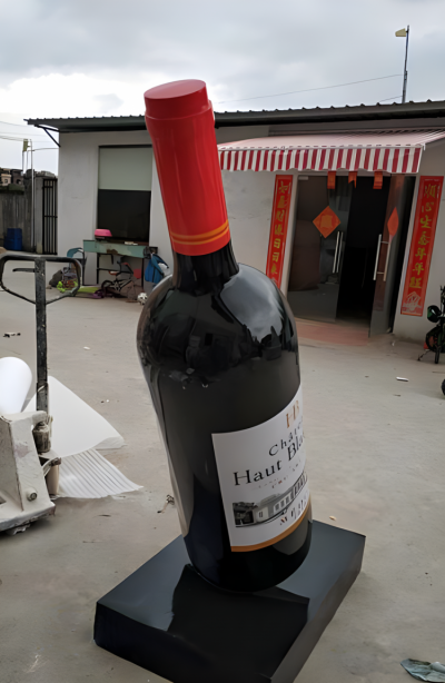 玻璃钢仿真红酒瓶瓶子雕塑
