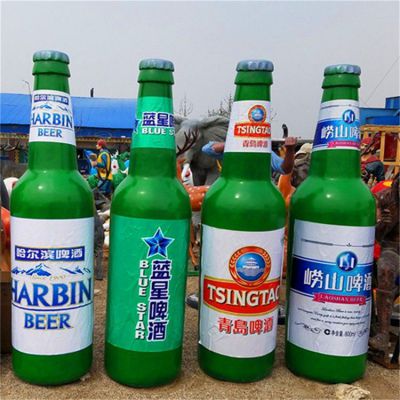 玻璃钢仿真啤酒瓶子雕塑