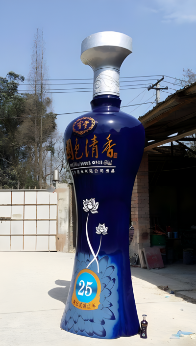 玻璃钢仿真酒瓶雕塑