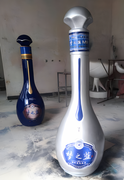 玻璃钢仿真酒瓶雕塑摆件