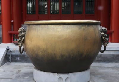 纯铜铸造铜缸雕塑