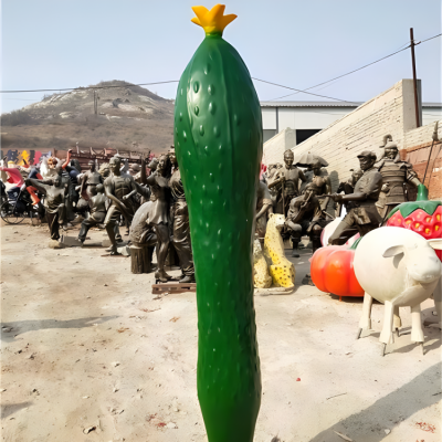 玻璃钢仿真黄瓜雕塑