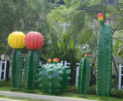 仙人掌玻璃钢仿真植物雕塑