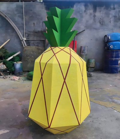 抽象玻璃钢菠萝造型雕塑
