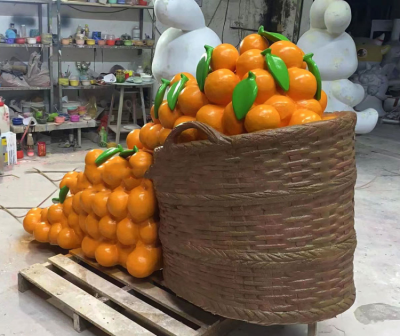枇杷果篮玻璃钢雕塑