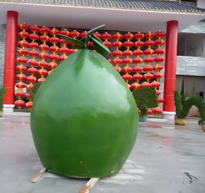 玻璃钢仿真柚子雕塑