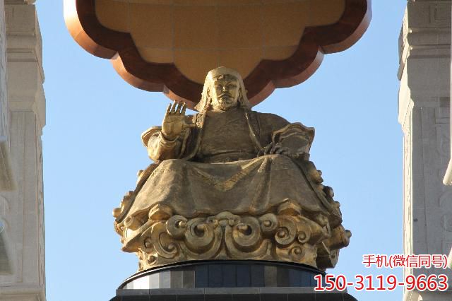 成吉思汗铜雕像