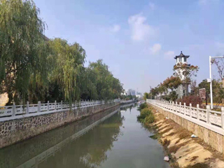 【石雕栏杆】淮安市清安河河道栏杆双向汉白玉石雕栏杆工程