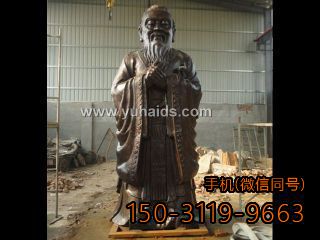 古代名人孔子铜雕雕塑
