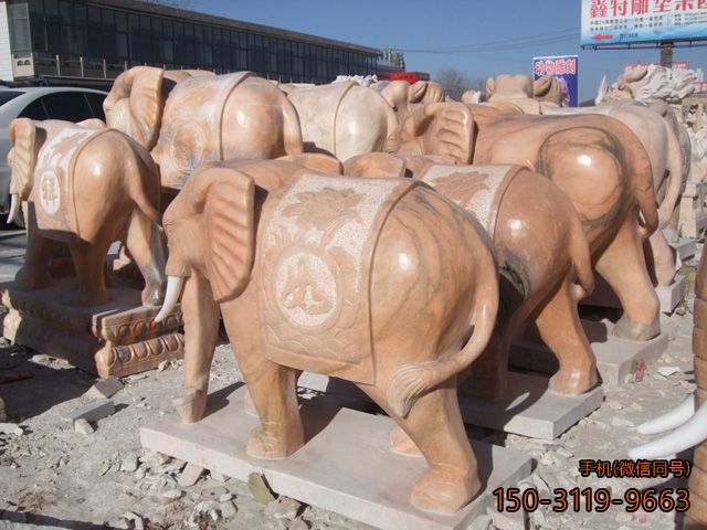 石雕大象雕塑