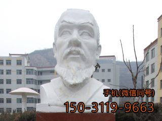 中国古代数学家名人-张衡头像雕塑