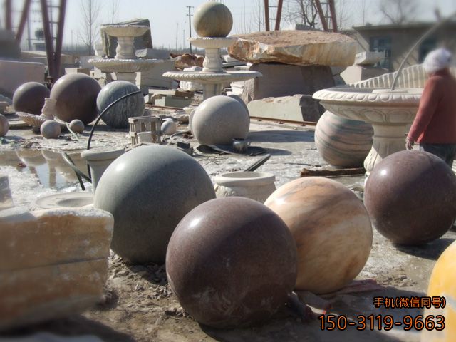 各种尺寸材质的风水球球体雕塑