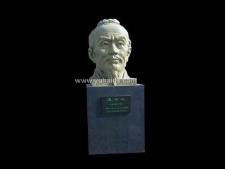 中国古代名人祖冲之大理石头像